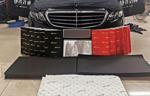 Dernière affaire concernant Benz S350 cas de construction d'isolation acoustique de voiture entière